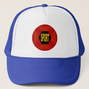 White/royal blue OCITANIAN SPORT trucker cap