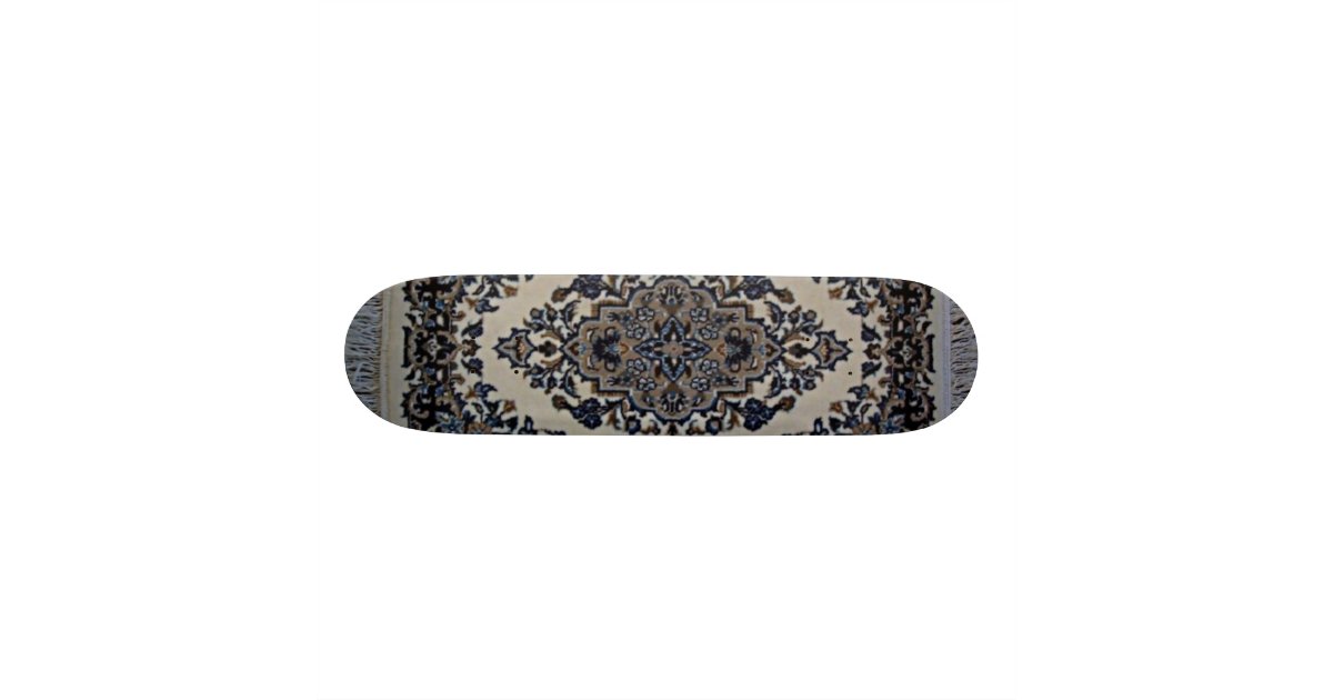 white rug skateboard Zazzle.co.uk