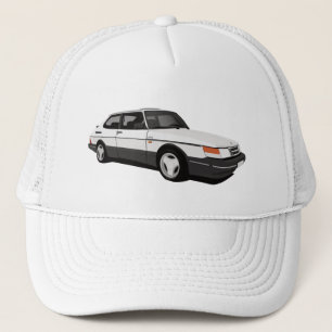 White Saab 900 Turbo Coupé Trucker Hat