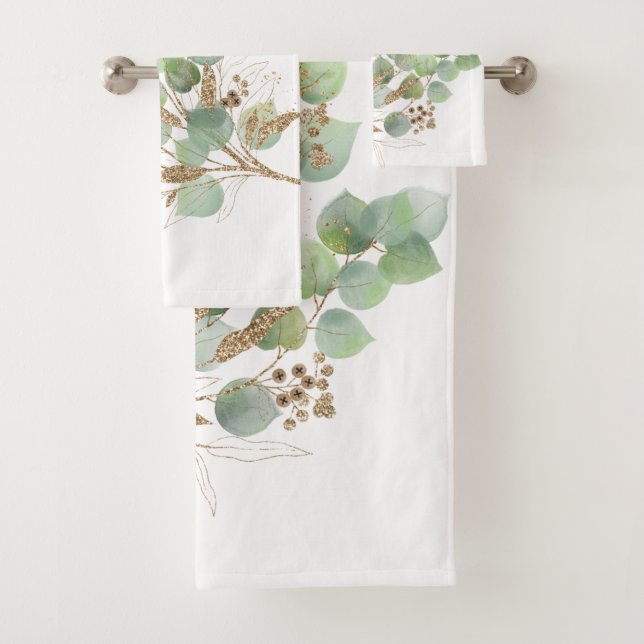 WHITE SAGE EUCALYPTUS BATHROOM TOWEL SET (Insitu)