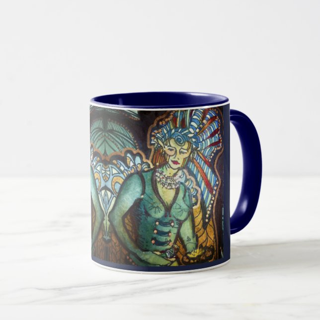 White Sage Fairy Mug Facing Outward (Front Right)