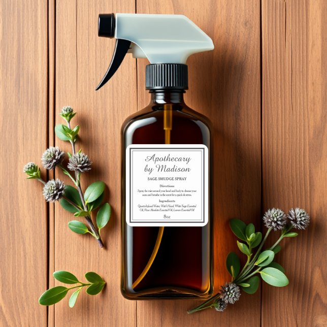 White | Sage Smudge Spray Bottle Labels (Creator Uploaded)