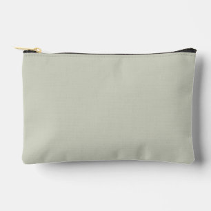 White Sage Solid Colour Accessory Pouch
