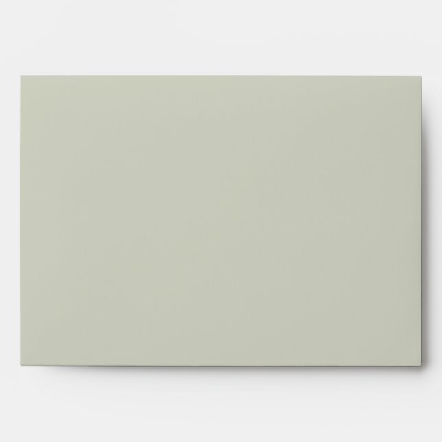 White Sage Solid Colour Envelope (Front)