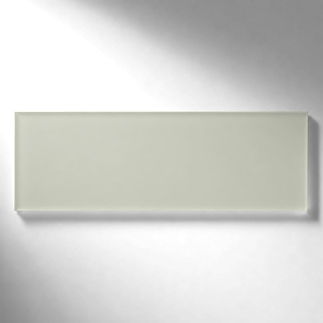 White Sage Solid Colour Name Tag (Front)