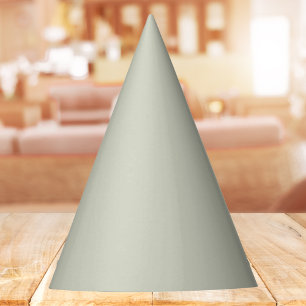 White Sage Solid Colour Party Hat