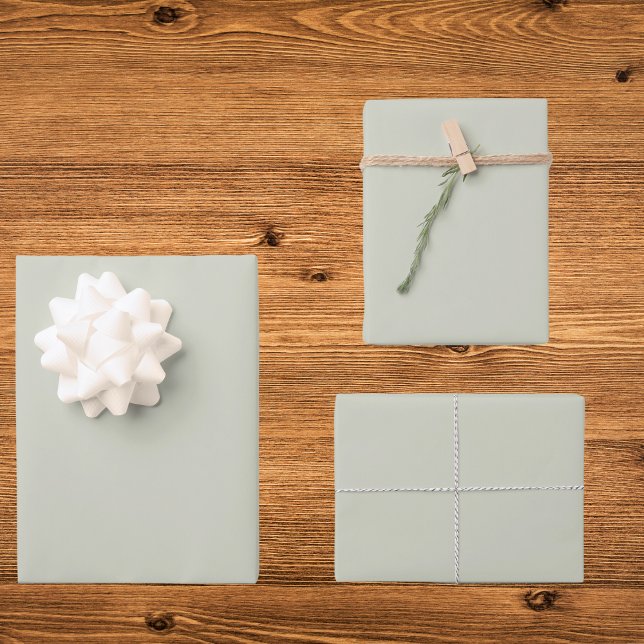 White Sage Solid Colour Wrapping Paper Sheet (Creator Uploaded)