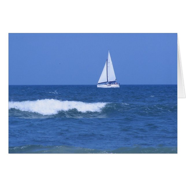 White Sailboat Photograph (Front Horizontal)