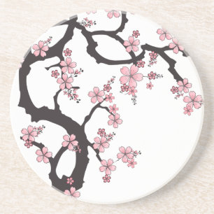 White Sakura - Japanese Design Coaster