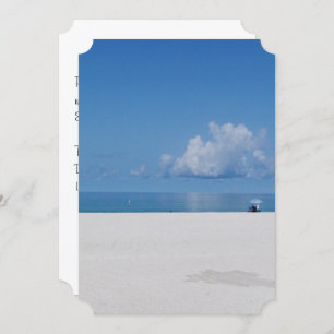 White Sand Beach Invitations