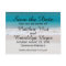 White Sand Beach Ocean Waves Save the Date Wedding
