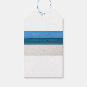 White sand beach of Flic en Flac Mauritius overloo Gift Tags