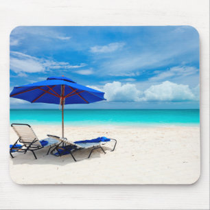 White Sand Green Ocean Mouse Mat