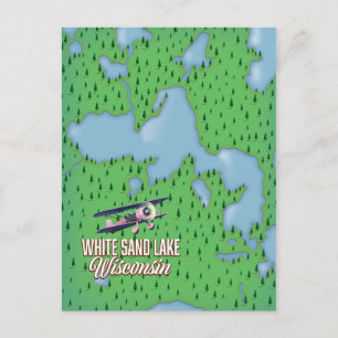 White sand lake Wisconsin Postcard