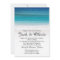 White Sand Ocean Beach Wedding Invitation