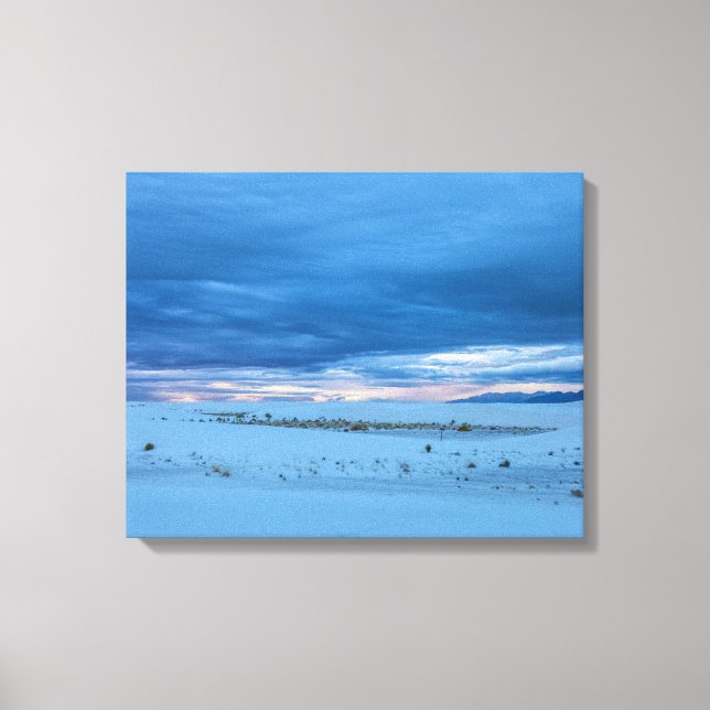 White Sands at Early Dawn Canvas Print (Front)