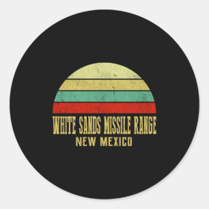White Sands Missile Range New Mexico Vintage Retro Classic Round Sticker