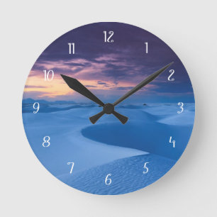 White Sands National Monument 2 Round Clock
