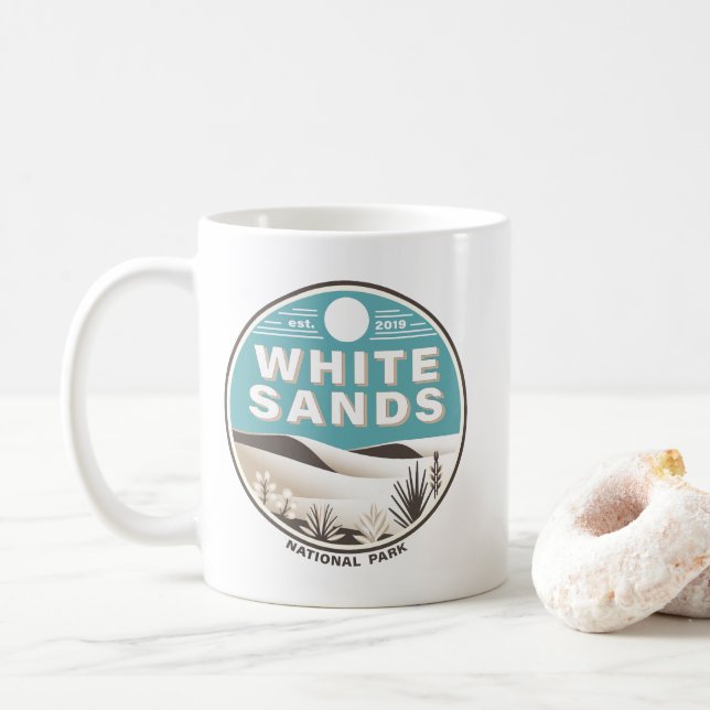 White Sands National Park Coffee Mug (With Donut)