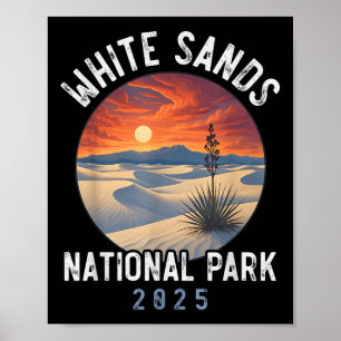 White Sands National Park Hiking Souvenir Men Wome Poster