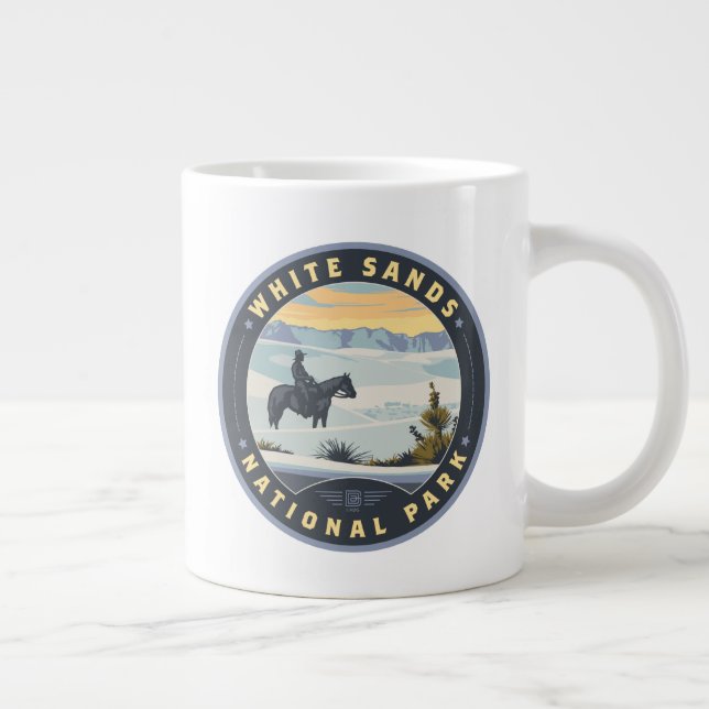 White Sands National Park Large Coffee Mug (Right)