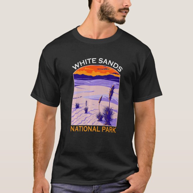 White Sands National Park New Mexico Hiking Souven T-Shirt (Front)