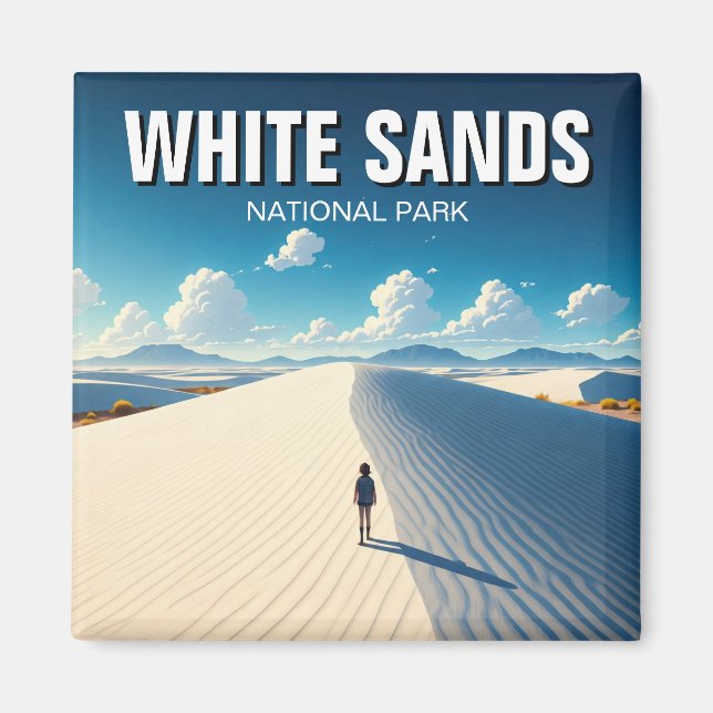 White Sands National Park New Mexico Magnet (Front)