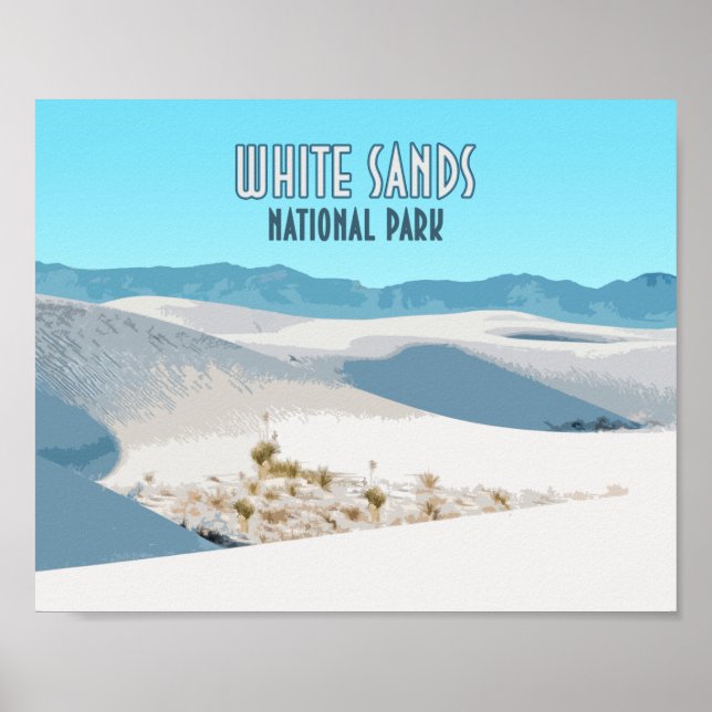 White Sands National Park New Mexico Poster (Front)