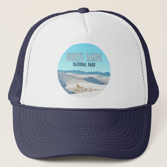 White Sands National Park New Mexico Trucker Hat (Front)