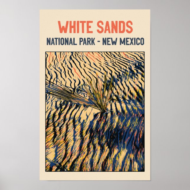White Sands National Park, New Mexico USA Poster (Front)