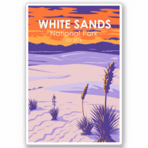 White Sands National Park New Mexico Vintage