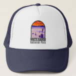 White Sands National Park New Mexico Vintage  Trucker Hat<br><div class="desc">White Sands vector artwork design. The park is located in the state of New Mexico and completely surrounded by the White Sands Missile Range.</div>