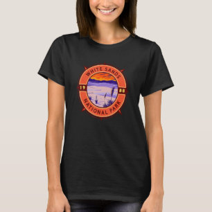 White Sands National Park Retro Compass Emblem T-Shirt