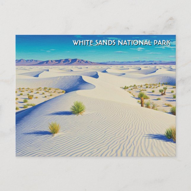 White Sands National Park Souvenir Postcard (Front)