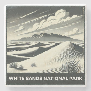 White Sands National Park Stone Coaster