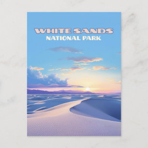White Sands National Park Sunset Dunes New Mexico Postcard