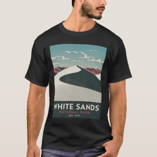 White Sands National Park Vintage Camping Hiking M T-Shirt