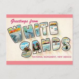 White Sands New Mexico Vintage Travel Postcard