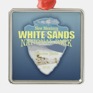 White Sands NP (arrowhead) Metal Tree Decoration