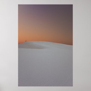 White Sands Sunset Poster