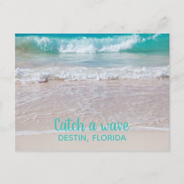 White Sandy Beach Destin Florida Postcard (Front)