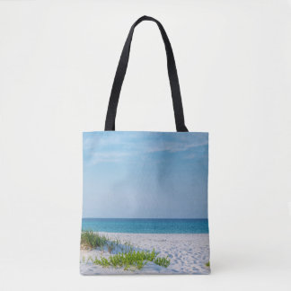 White Sandy Beach Florida Coastline Tote Bag