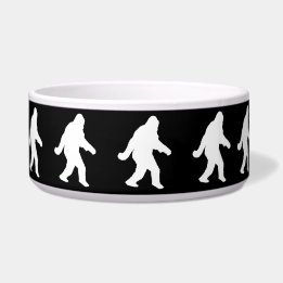 White Sasquatch Silhouette For Dark Backgrounds