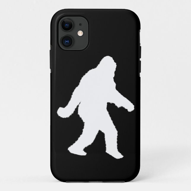 White Sasquatch Silhouette For Dark Backgrounds Case-Mate iPhone Case (Back)