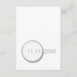 White Save The Date Birthday Vip Invitation