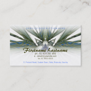 White SCiFi Business card