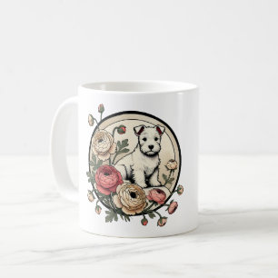 White Scottish Terrier Art Cute Scottie            Coffee Mug