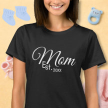 White Script Mom Established New Mom 