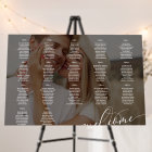 White Script Welcome Photo Wedding 17 Tables