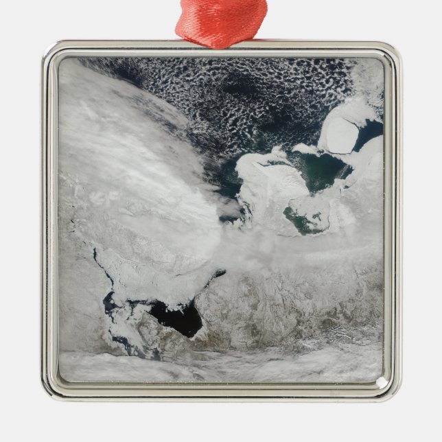 White Sea, Russia Metal Tree Decoration (Front)